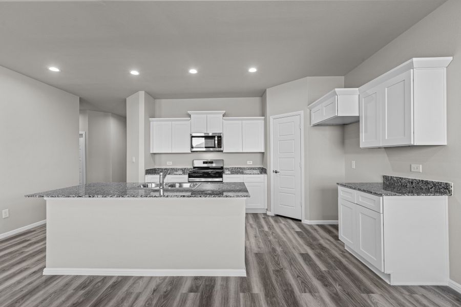 Representative furnished interior of a home built from the Starkville by D.R. Horton in Yukon Ridge, Odessa (Image 6). Representative furnished interior of a home built from the Starkville by D.R. Horton in Yukon Ridge, Odessa (Image 6).