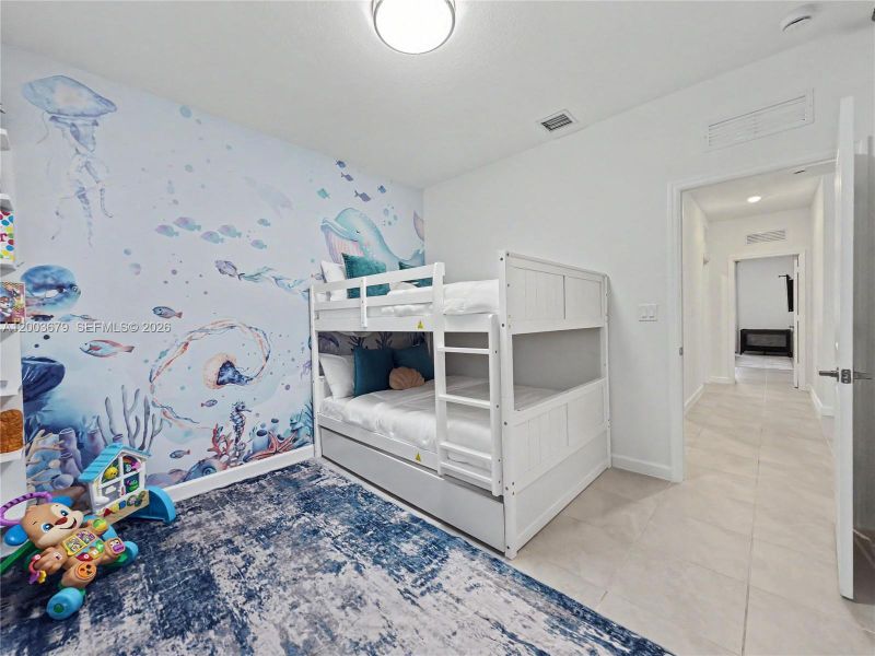 Furnished interior view inside a new home in , Miami (Image 11).