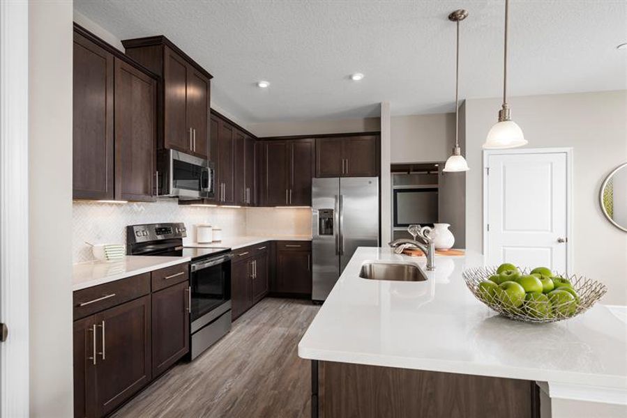Representative furnished interior of a home built from the Biscayne by Ryan Homes in Cedar Landings Townhomes, Leesburg (Image 3). Representative furnished interior of a home built from the Biscayne by Ryan Homes in Cedar Landings Townhomes, Leesburg (Image 3).