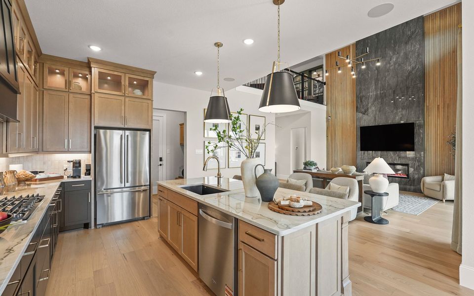 Representative furnished interior of a home built from the Hayden by Brookfield Residential in Midline, Webster (Image 15).