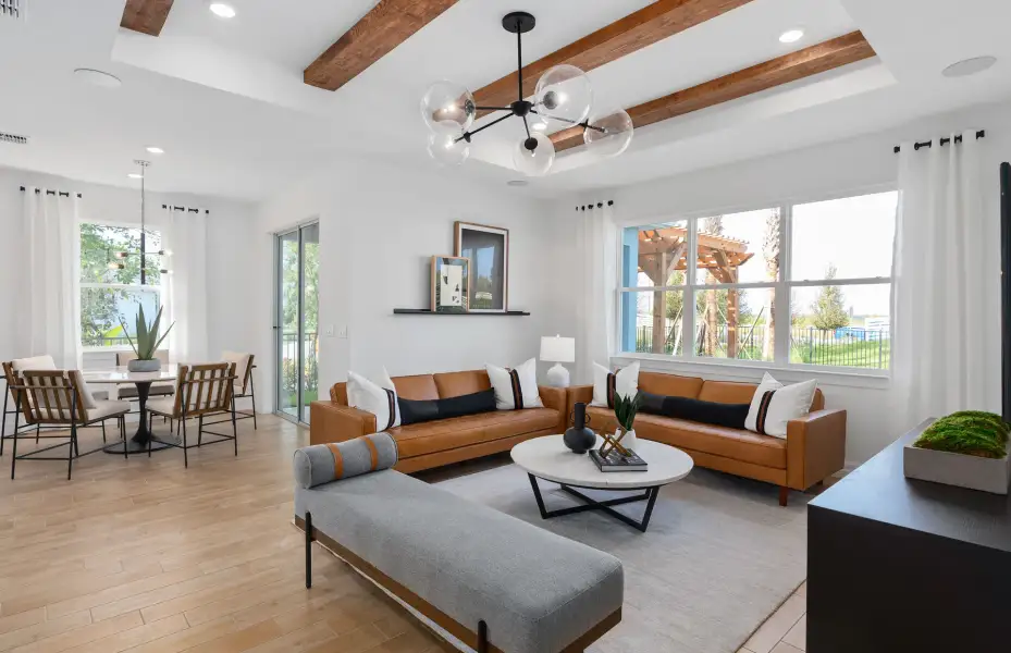 Representative furnished interior of a home built from the Highgate by Pulte Homes in Waypointe, Port Orange (Image 8). Representative furnished interior of a home built from the Highgate by Pulte Homes in Waypointe, Port Orange (Image 8).