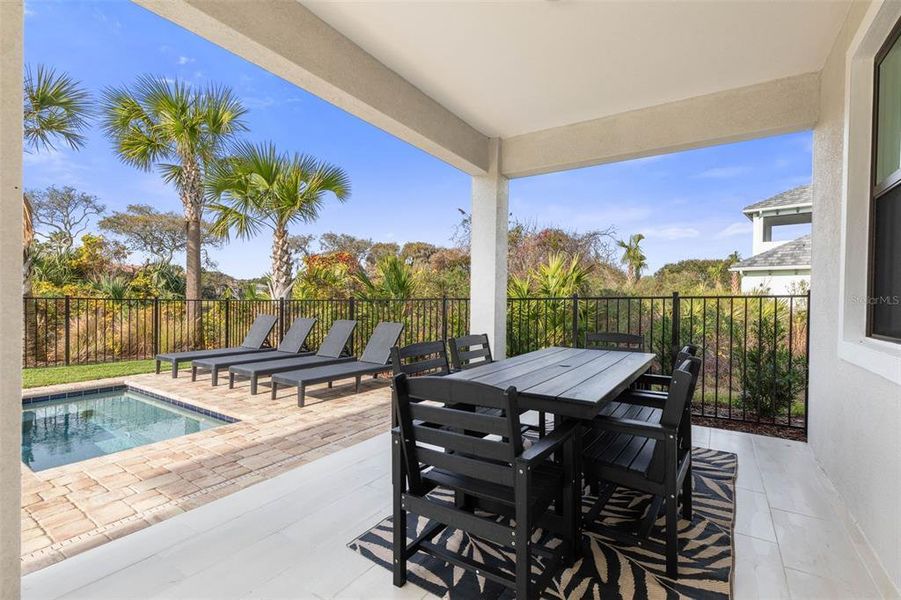 Exterior details and patio area of a home in , Palm Coast (Image 32). Exterior details and patio area of a home in , Palm Coast (Image 32).