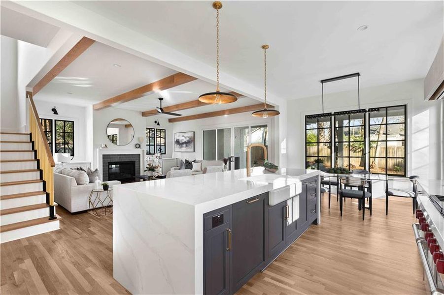 Furnished interior view inside a new home in , Atlanta (Image 5). Furnished interior view inside a new home in , Atlanta (Image 5).