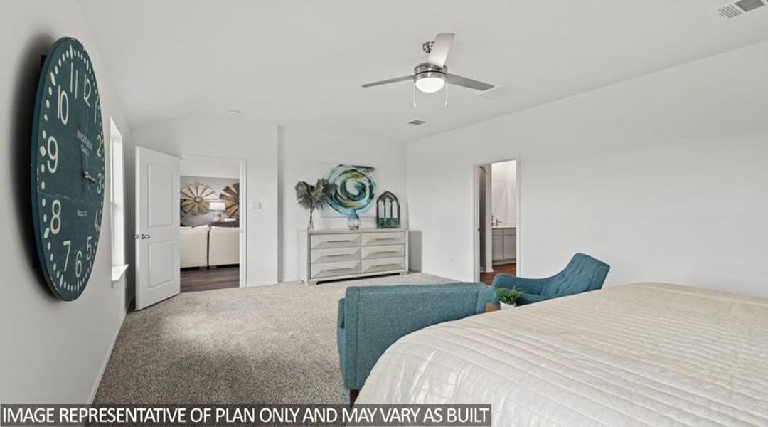 Furnished interior view inside a new home in Porters Mill, New Caney (Image 10).