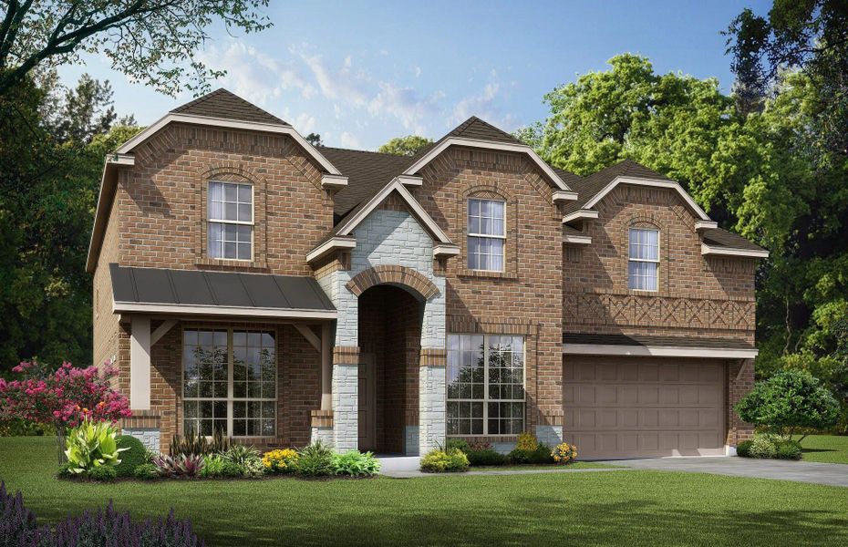 Representative exterior photo of a completed home built from the Concept 3135 by Risewell Homes in Silo Mills, Joshua, TX (Image 14). Representative exterior photo of a completed home built from the Concept 3135 by Risewell Homes in Silo Mills, Joshua, TX (Image 14).
