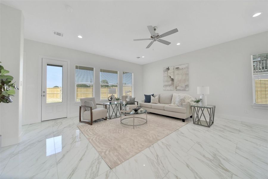 Furnished interior view inside a new home in , Houston (Image 18). Furnished interior view inside a new home in , Houston (Image 18).