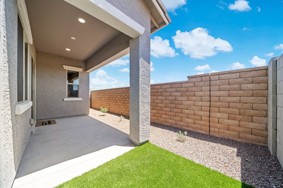 Backyard | Cielo Model | Mira Vista at Victory in Buckeye, AZ by Landsea Homes