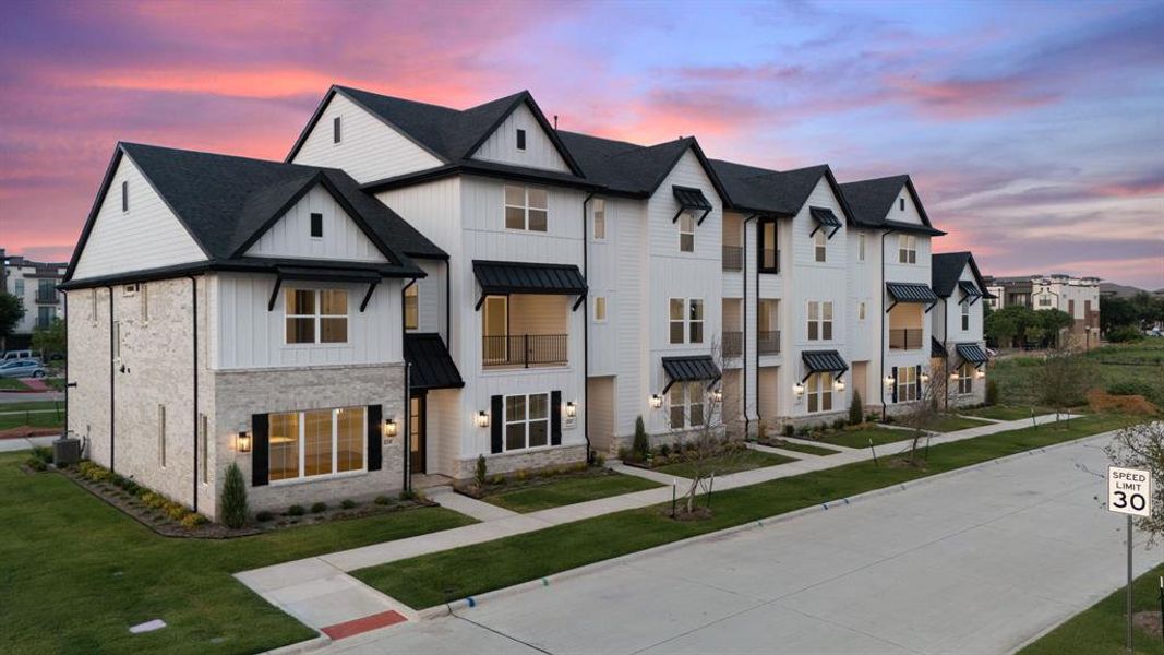 Front exterior of a new home in , McKinney, TX, highlighting curb appeal (Image 2). Front exterior of a new home in , McKinney, TX, highlighting curb appeal (Image 2).