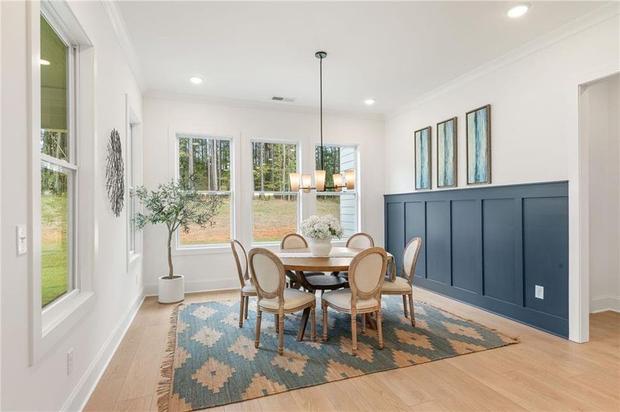 Furnished interior view inside a new home in The Reserve at Knollwood, Canton (Image 27).