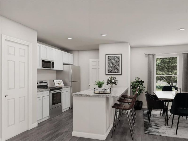 Furnished interior view inside a new home in Milford Farms, Milford (Image 4).