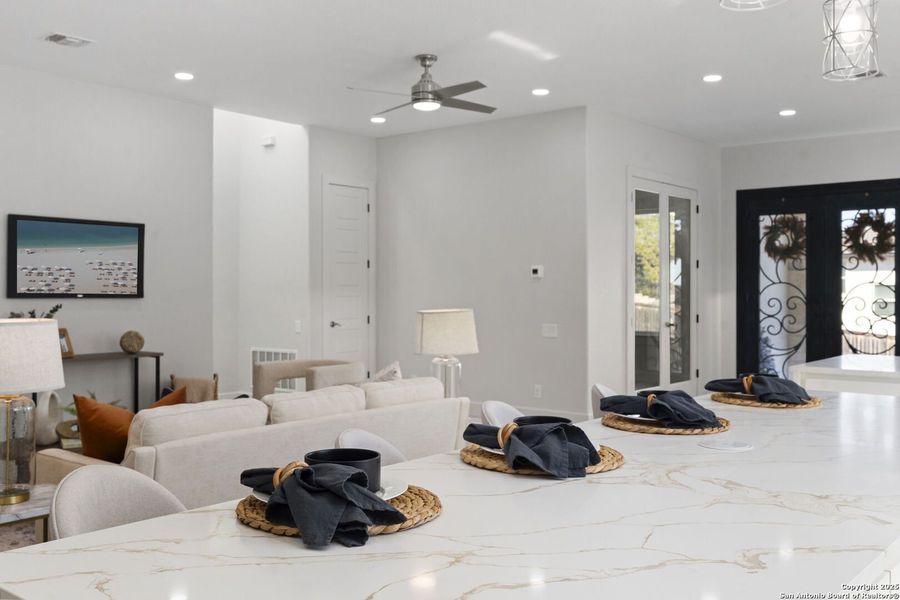 Furnished interior view inside a new home in , San Antonio (Image 16). Furnished interior view inside a new home in , San Antonio (Image 16).