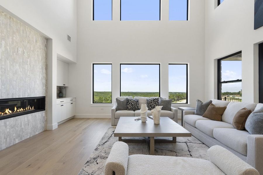 Furnished interior view inside a new home in Milky Way at River Place, Austin (Image 36). Furnished interior view inside a new home in Milky Way at River Place, Austin (Image 36).