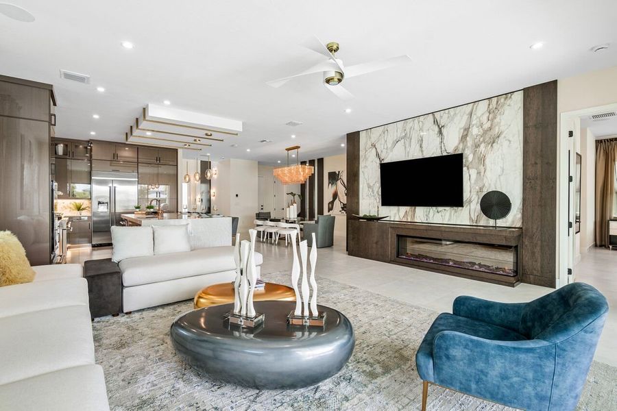 Furnished interior view inside a new home in Solana Bay at Avenir, Palm Beach Gardens (Image 7).