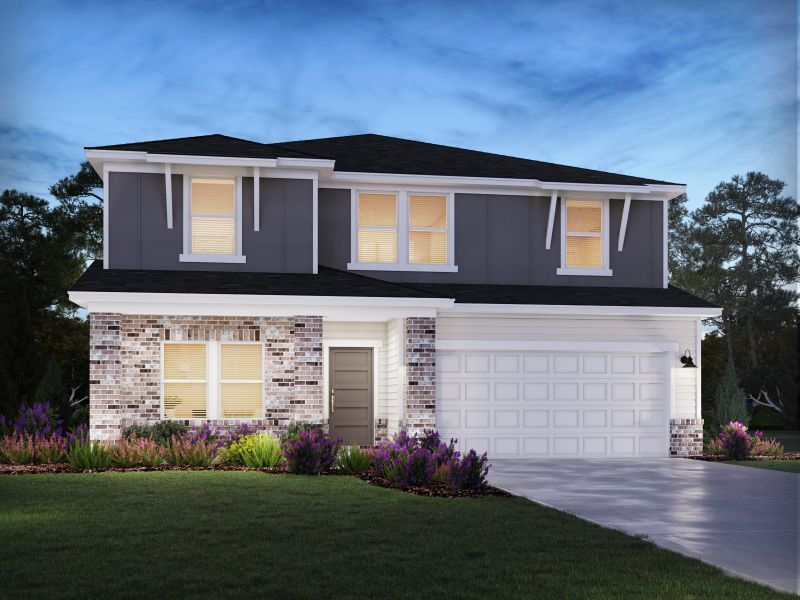 Representative exterior photo of a completed home built from the Chatham by Meritage Homes in Mission Hills, La Vergne, TN (Image 12). Representative exterior photo of a completed home built from the Chatham by Meritage Homes in Mission Hills, La Vergne, TN (Image 12).