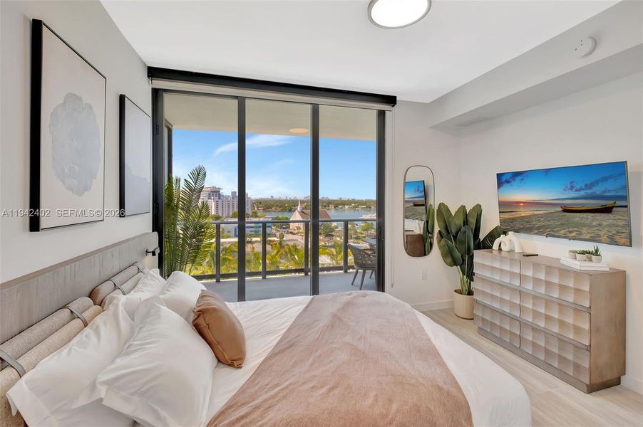 Furnished interior view inside a new home in , Miami Beach (Image 12).