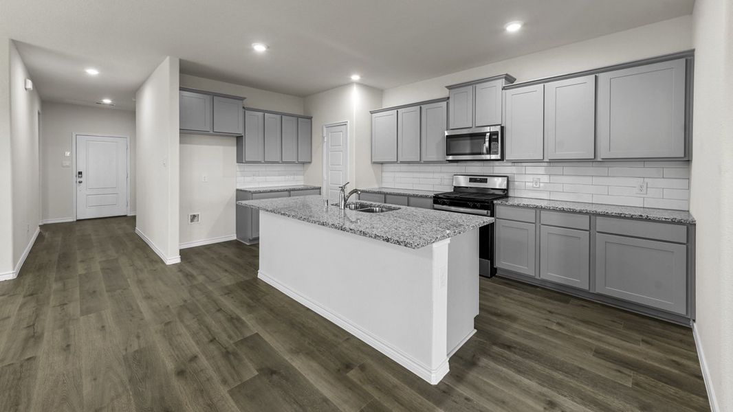 Furnished interior view inside a new home in Liberty Crossing, Royse City (Image 5).