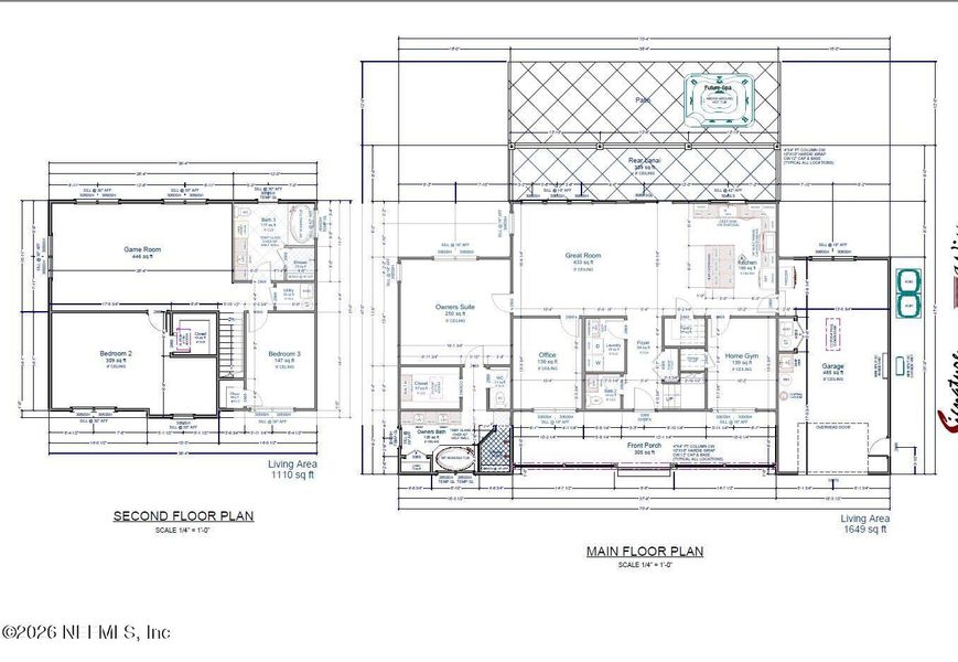 2D floor plan layout of this home in , Bryceville, FL (Image 5).
