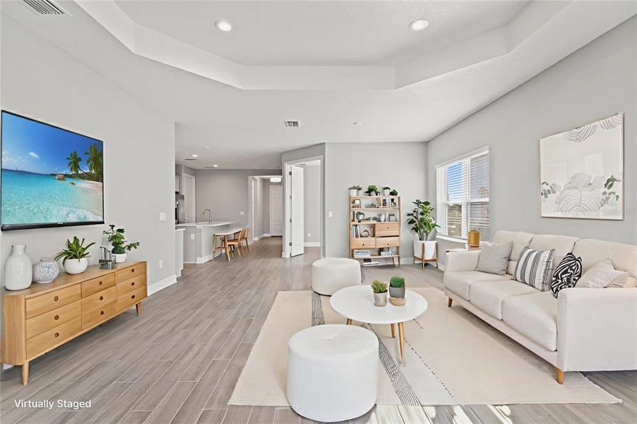 Furnished interior view inside a new home in Palm Grove, Lakewood Ranch (Image 16). Furnished interior view inside a new home in Palm Grove, Lakewood Ranch (Image 16).
