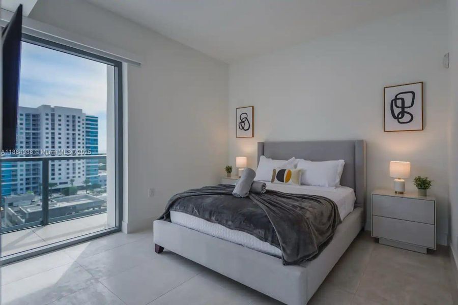 Furnished interior view inside a new home in Smart Brickell, Miami (Image 3).
