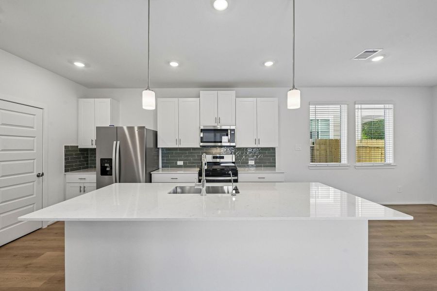 Furnished interior view inside a new home in Cole Creek Crossing, Houston (Image 6). Furnished interior view inside a new home in Cole Creek Crossing, Houston (Image 6).
