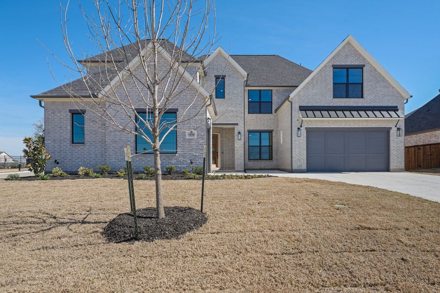 Front exterior of a new home in Park Place - 80' Lots, Prosper, TX, highlighting curb appeal (Image 21).
