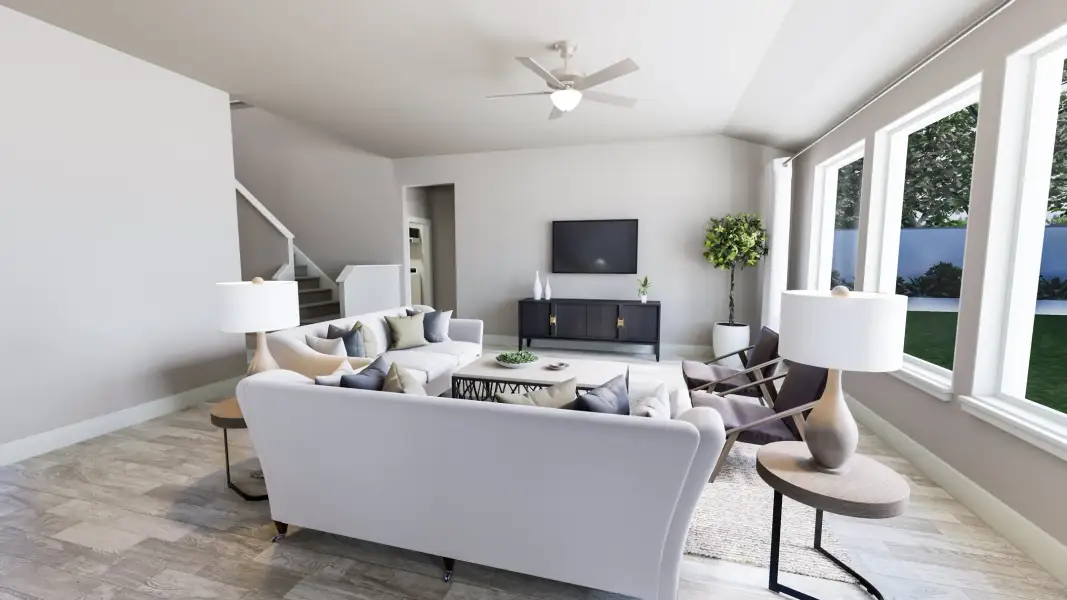 Representative furnished interior of a home built from the Davis by Tri Pointe Homes in LaPrelle, Haslet (Image 9). Representative furnished interior of a home built from the Davis by Tri Pointe Homes in LaPrelle, Haslet (Image 9).