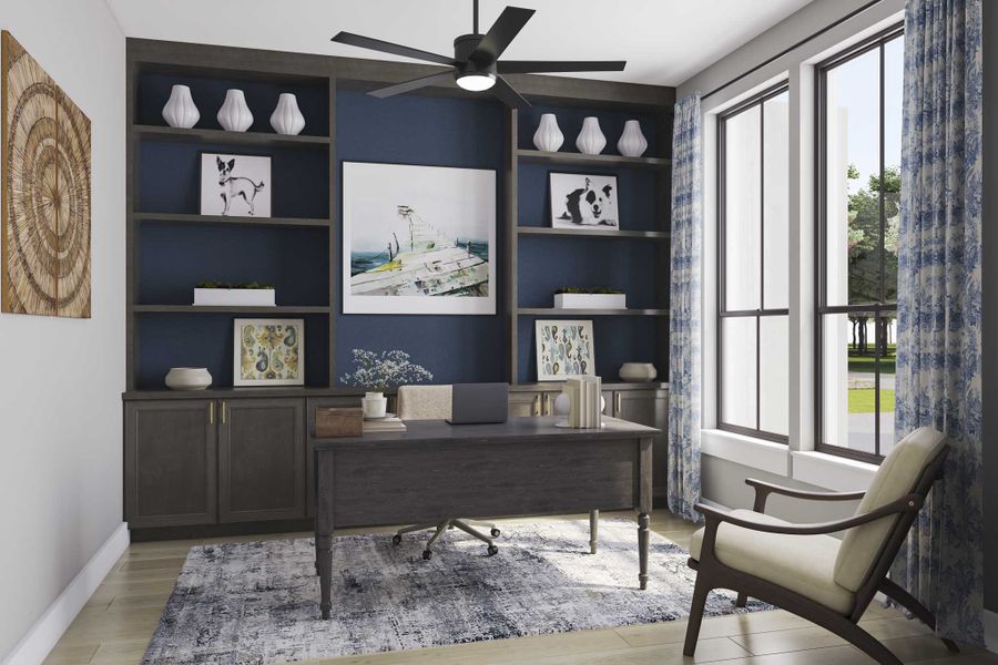 Furnished interior view inside a new home in Harvest Green 75′, Richmond (Image 6).