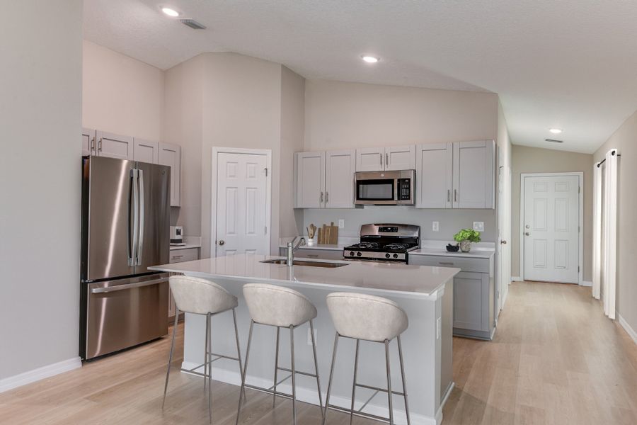 Furnished interior view inside a new home in Crosswinds, Haines City (Image 2).