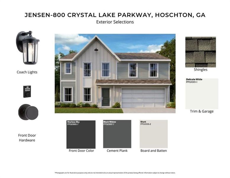 Sample of building materials used in homes in Twin Lakes, Hoschton (Image 3).