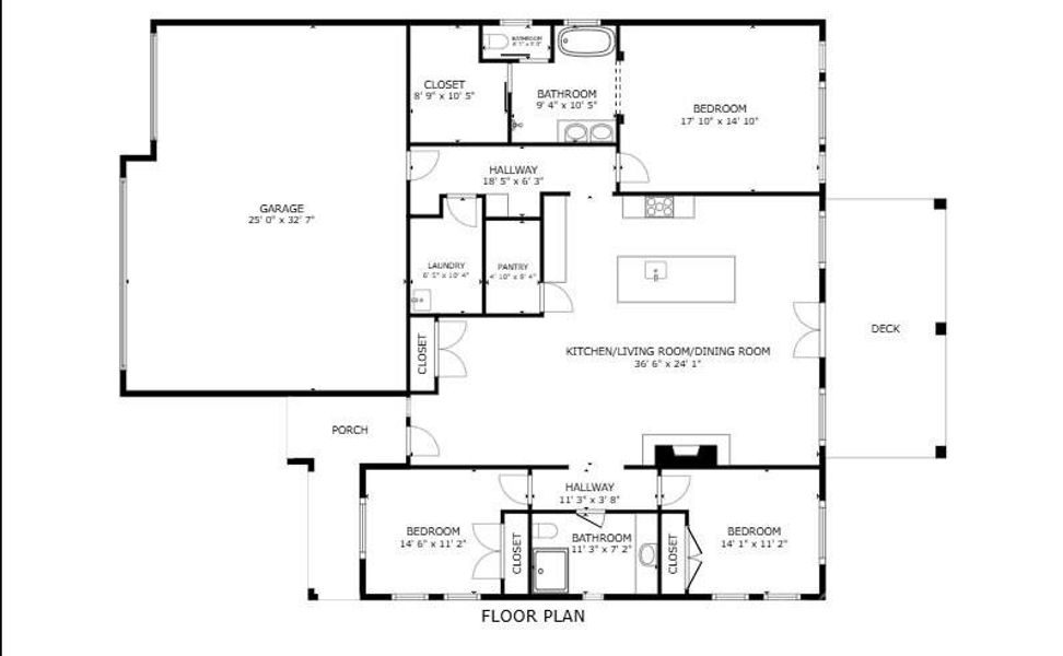 2D floor plan layout of this home in , Rock Hill, SC (Image 3).