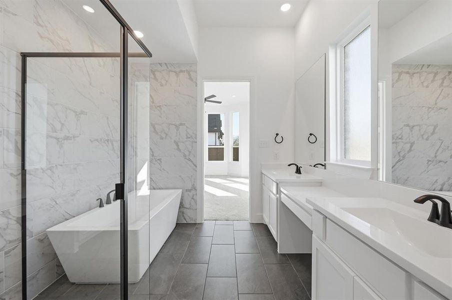 Furnished interior view inside a new home in Dove Hollow, Waxahachie (Image 14).