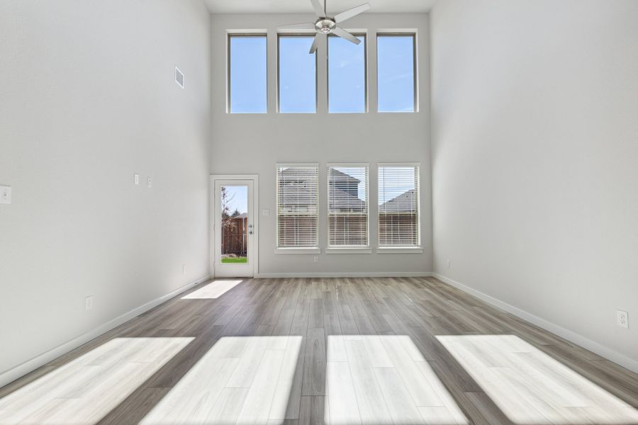 Living Room in the Mesquite home plan by Trophy Signature Homes – REPRESENTATIVE PHOTO