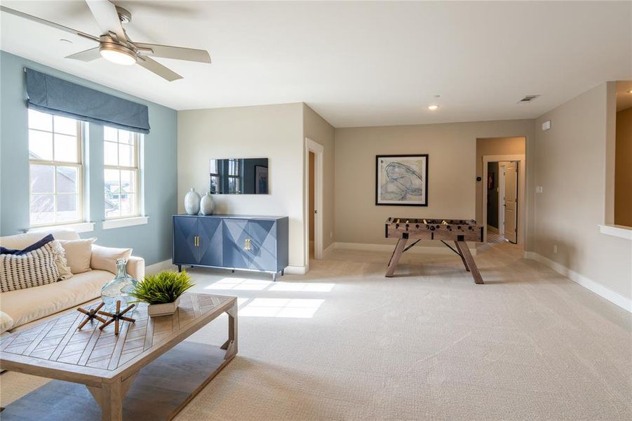 Furnished interior view inside a new home in , Prosper (Image 33).