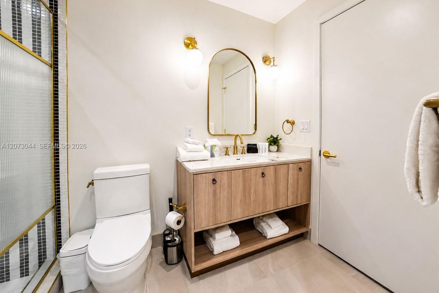 Furnished interior view inside a new home in , Miami (Image 10).