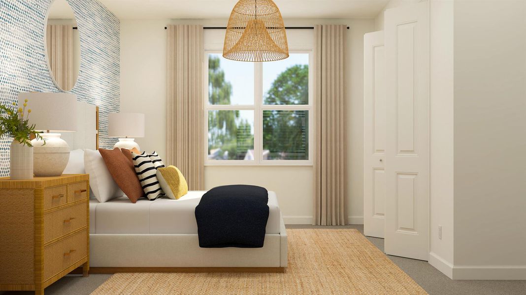 Furnished interior view inside a new home in , The Acreage (Image 18).