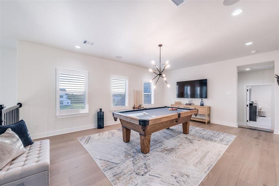Furnished interior view inside a new home in , Oak Point (Image 17).