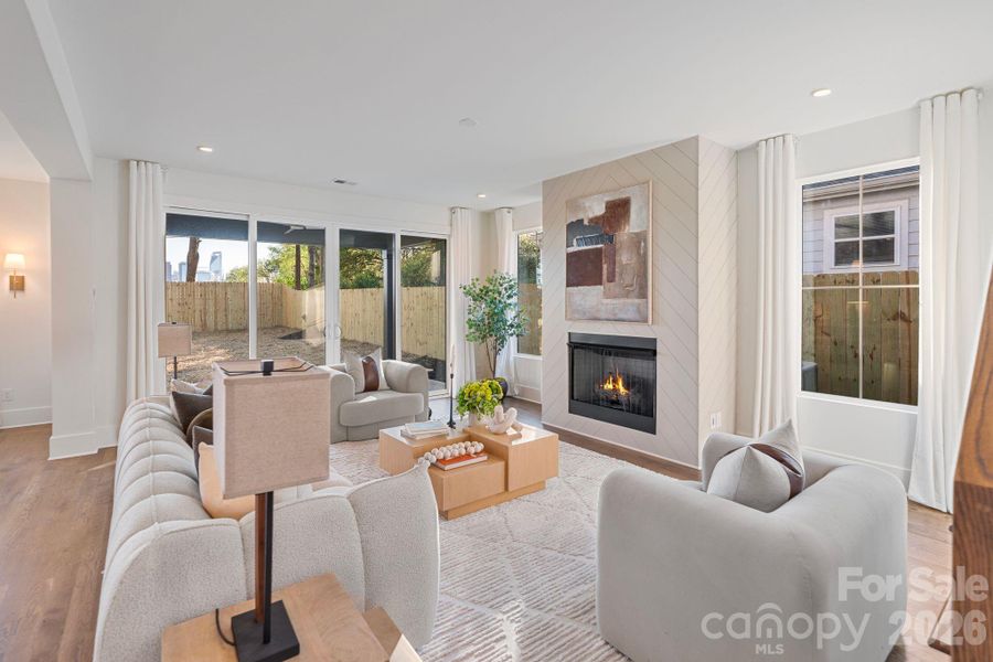 Furnished interior view inside a new home in , Charlotte (Image 28). Furnished interior view inside a new home in , Charlotte (Image 28).