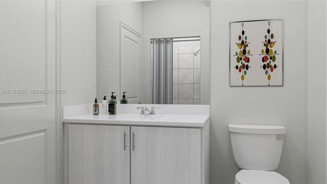 Furnished interior view inside a new home in Solstice, Miami (Image 6).