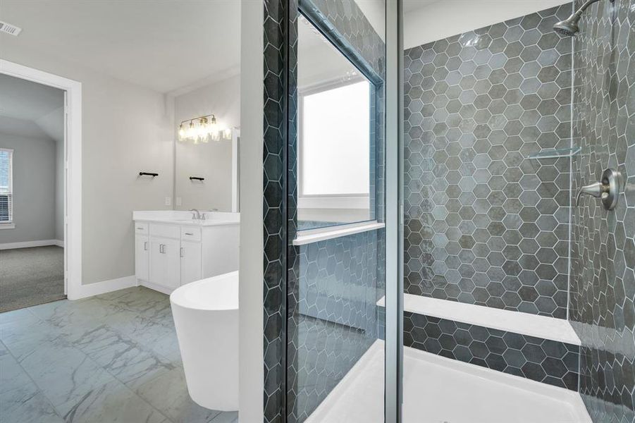 Furnished interior view inside a new home in Westside Preserve, Midlothian (Image 10).