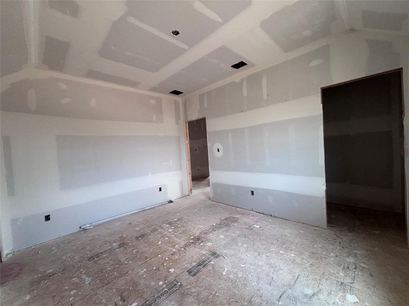 In-progress construction of a new home in The Colony 45s, Bastrop, TX (Image 22).