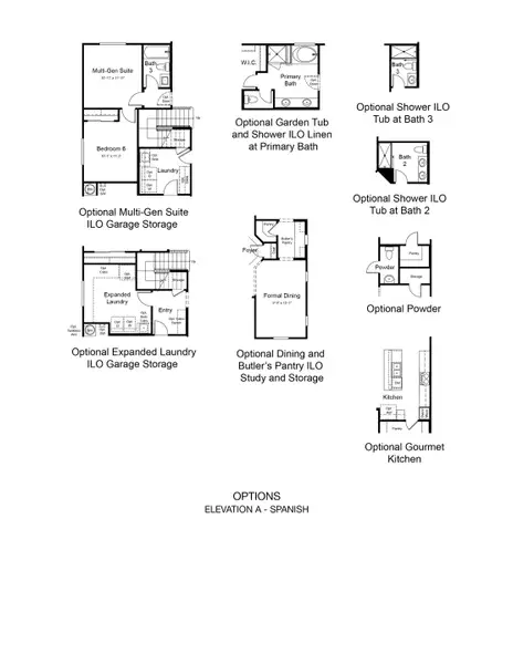 2D floor plan layout of this home in Hawes Crossing, Mesa, AZ (Image 4).