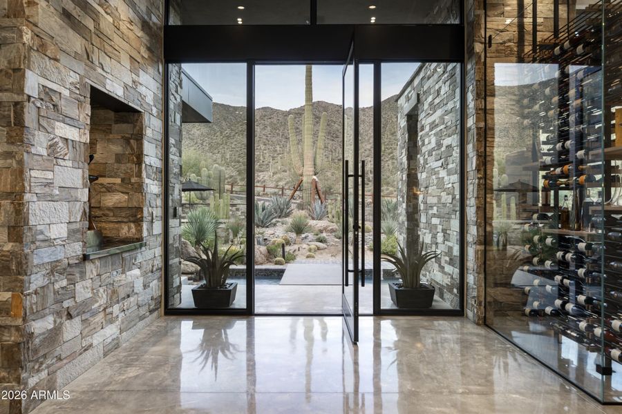 Glass Pivot Entry Door