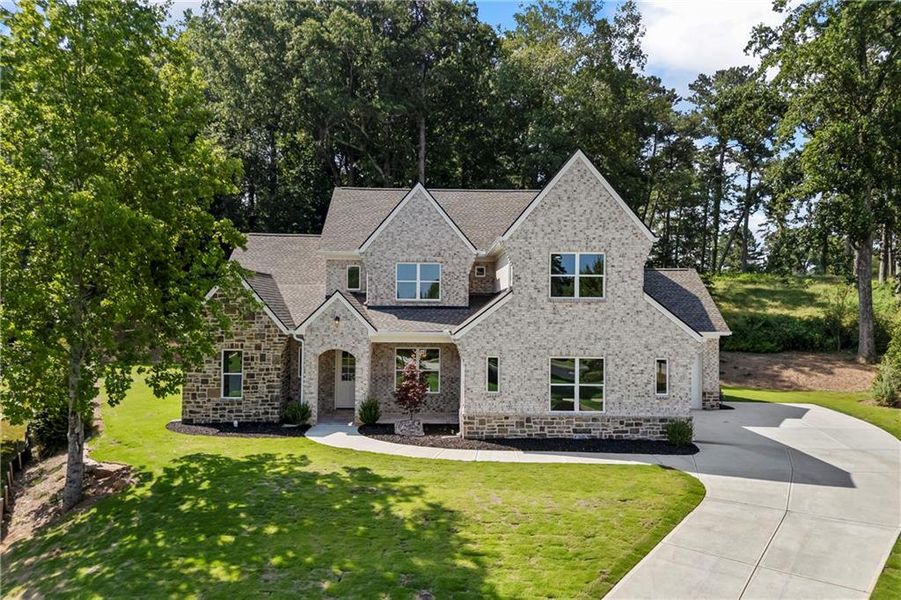 Front exterior of a new home in , Marietta, GA, highlighting curb appeal (Image 33).