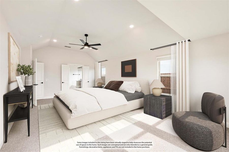 Furnished interior view inside a new home in Ridge Ranch, Mesquite (Image 11).