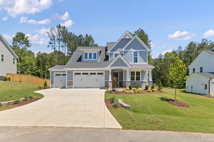 Representative exterior photo of a completed home built from the The Whitley by RobuckHomes in Baylee Ridge, Selma, NC (Image 35).