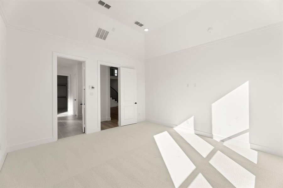 Spacious, unfurnished interior of a new home in Valencia on The Lake, Little Elm (Image 24). Spacious, unfurnished interior of a new home in Valencia on The Lake, Little Elm (Image 24).