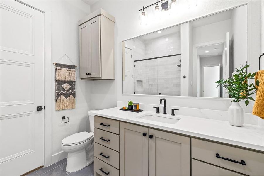 Furnished interior view inside a new home in , Aledo (Image 16).