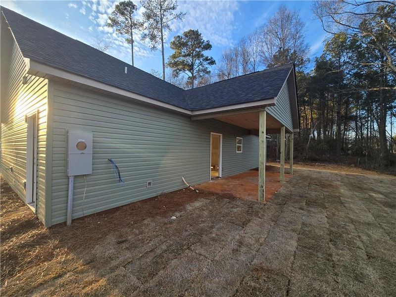 Exterior details and patio area of a home in , Lavonia (Image 6).