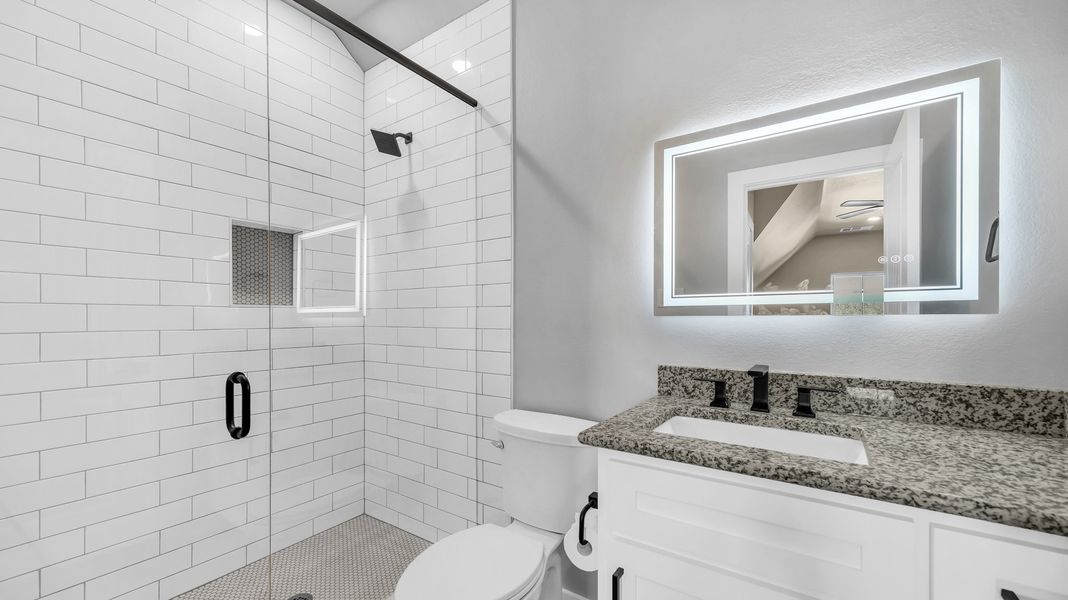 Furnished interior view inside a new home in Oak Water Ranch, Granbury (Image 8).