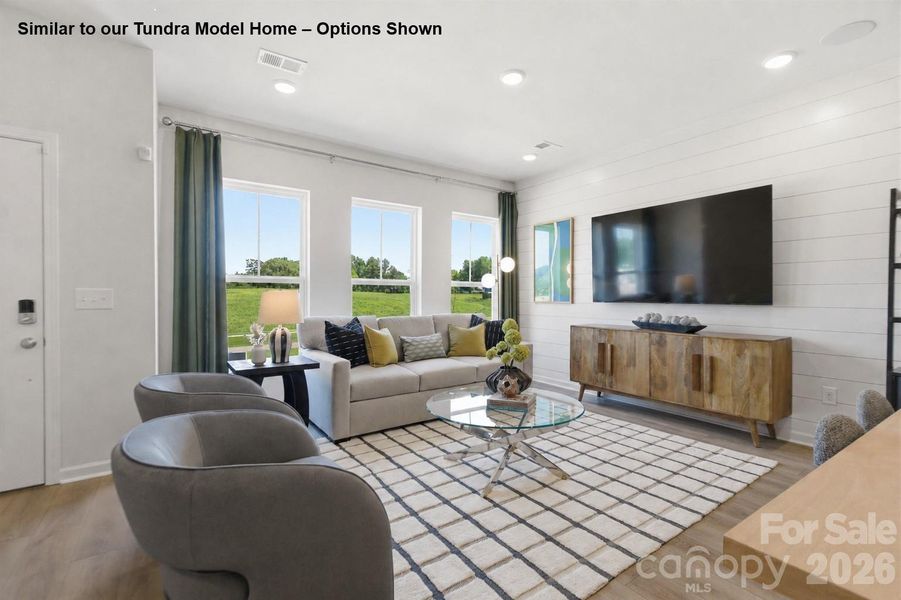 Furnished interior view inside a new home in Westwood Reserve, Charlotte (Image 6). Furnished interior view inside a new home in Westwood Reserve, Charlotte (Image 6).
